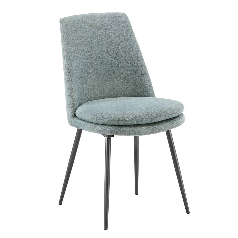 Saki Iron Grey Finish Chenille Fabric 5-Piece Dining Set by iNSPIRE Q Modern
