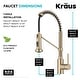 preview thumbnail 91 of 147, Kraus Bolden 2-Function 1-Handle Commercial Pulldown Kitchen Faucet