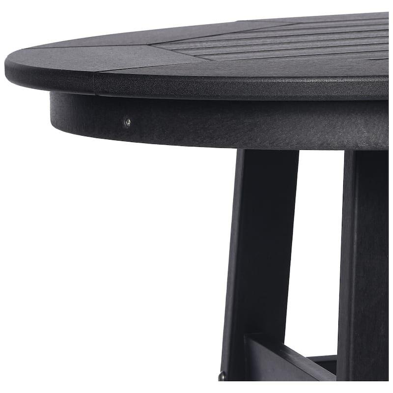 Polytrends Laguna Hdpe All Weather Outdoor Patio 35" Round Bar Table