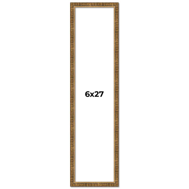 6x27 Frame Gold Solid Wood Picture Frame - Complete Modern Photo Frame