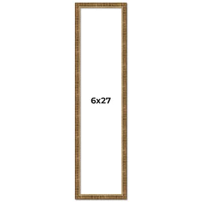 6x27 Frame Gold Solid Wood Picture Frame - Complete Modern Photo Frame