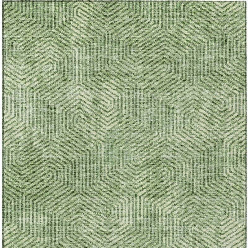 HomeRoots Geometric Transitional Rectangle Outdoor Rug