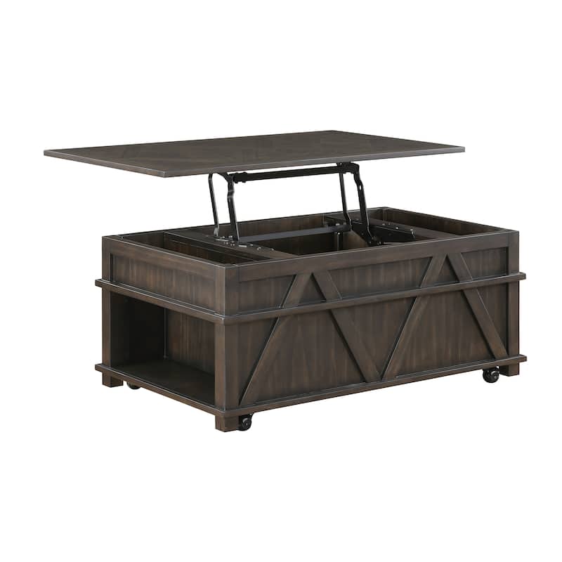 Varlet Rectangular Wood Lift Top Cocktail Table