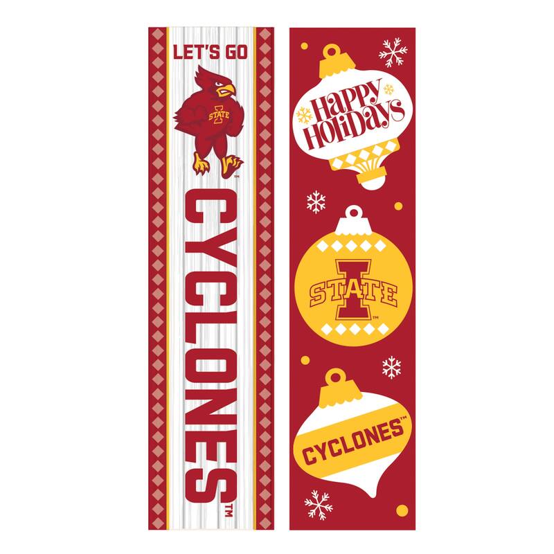 47" Double Sided Seasonal Porch Leaner, Iowa State University - 47" x 11.25"