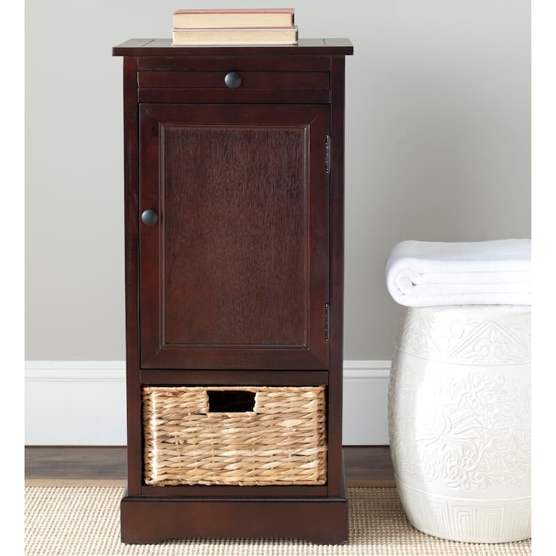 SAFAVIEH Ardella 2-Drawer Grey Tall Storage Unit - 15.7" x 13" x 34.3" - 16Wx13Dx34H