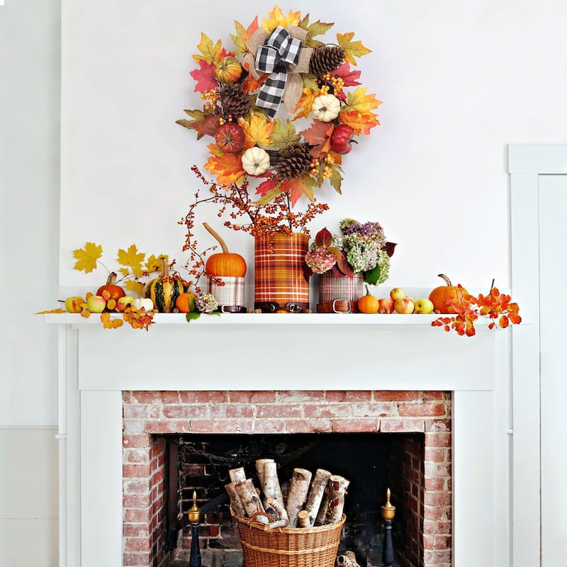 20" Fall Thanksgiving Wreath