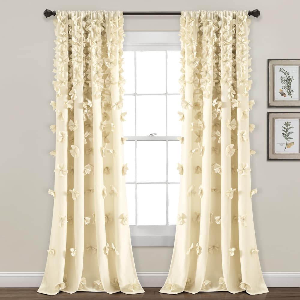 Silver Orchid Turpin Single Window Curtain Panel