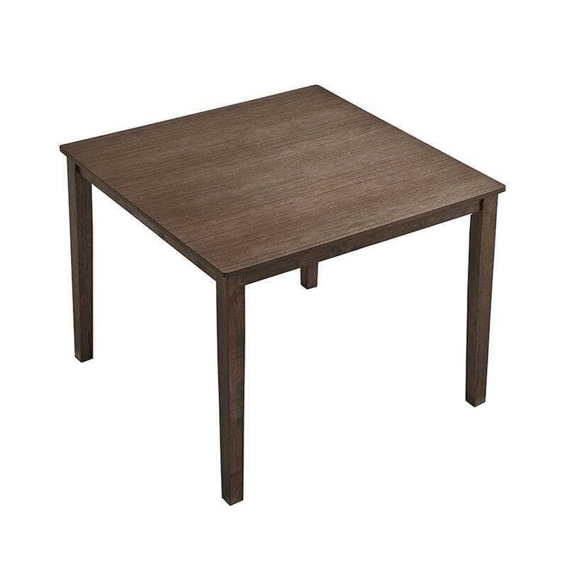 Space-Saving 5-Piece Dining Table Set with Rustic Wooden Table and Comfortable Upholstered Chairs - Ideal for Apartments