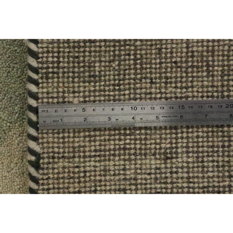 Hand Knotted Oriental 100% Wool Carpet Modern Geometric Multi-Colored Gabbeh Area Rug - 7' 9'' X 5' 7''