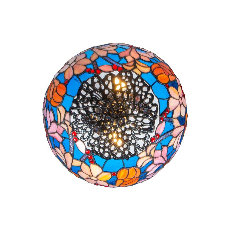 Florieta Dale Tiffany Table Lamp. - 24" Tall