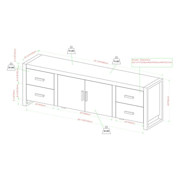 Carbon Loft Burke 70-inch Driftwood Urban TV Stand Console