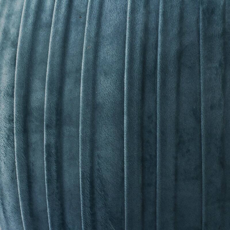 Backless Storage Stool with Velvet Upholstery