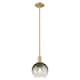 Option Brushed Brass / Slate Shade