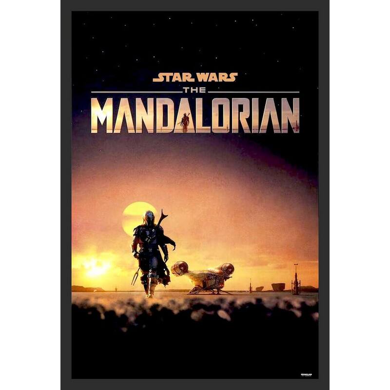 The Mandalorian Dusk Framed Poster - 24 x 36 Inch