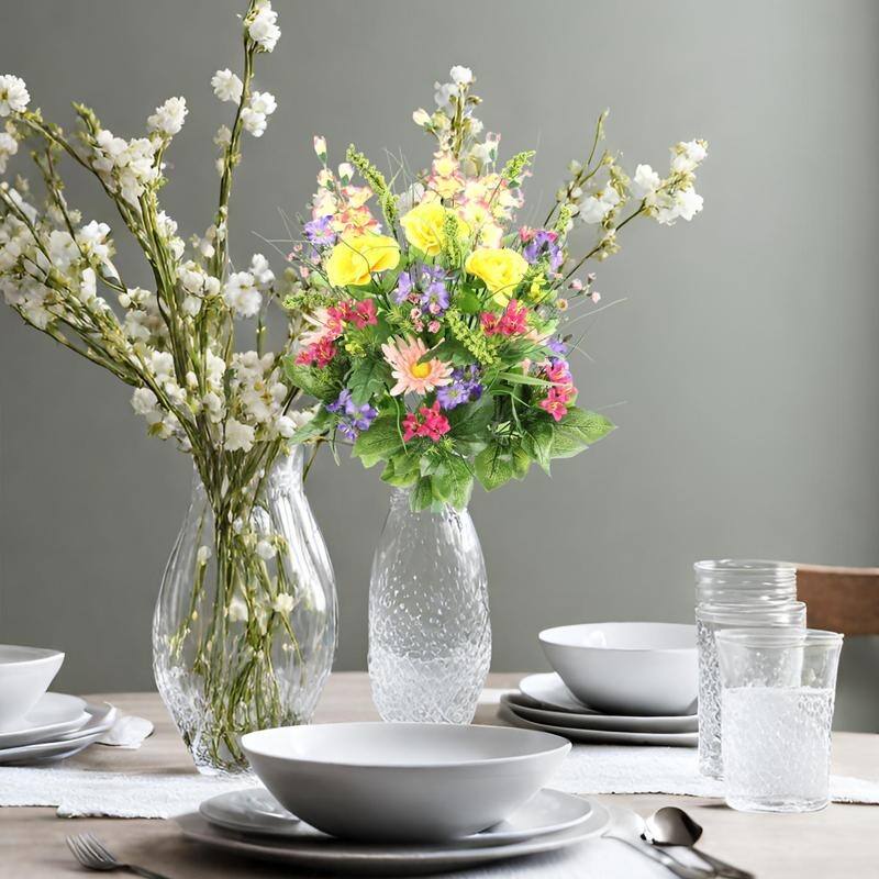 Artificial Dahlia, Morning Glory 30 Stems Decoration Arrangement, - 8'6" x 13'