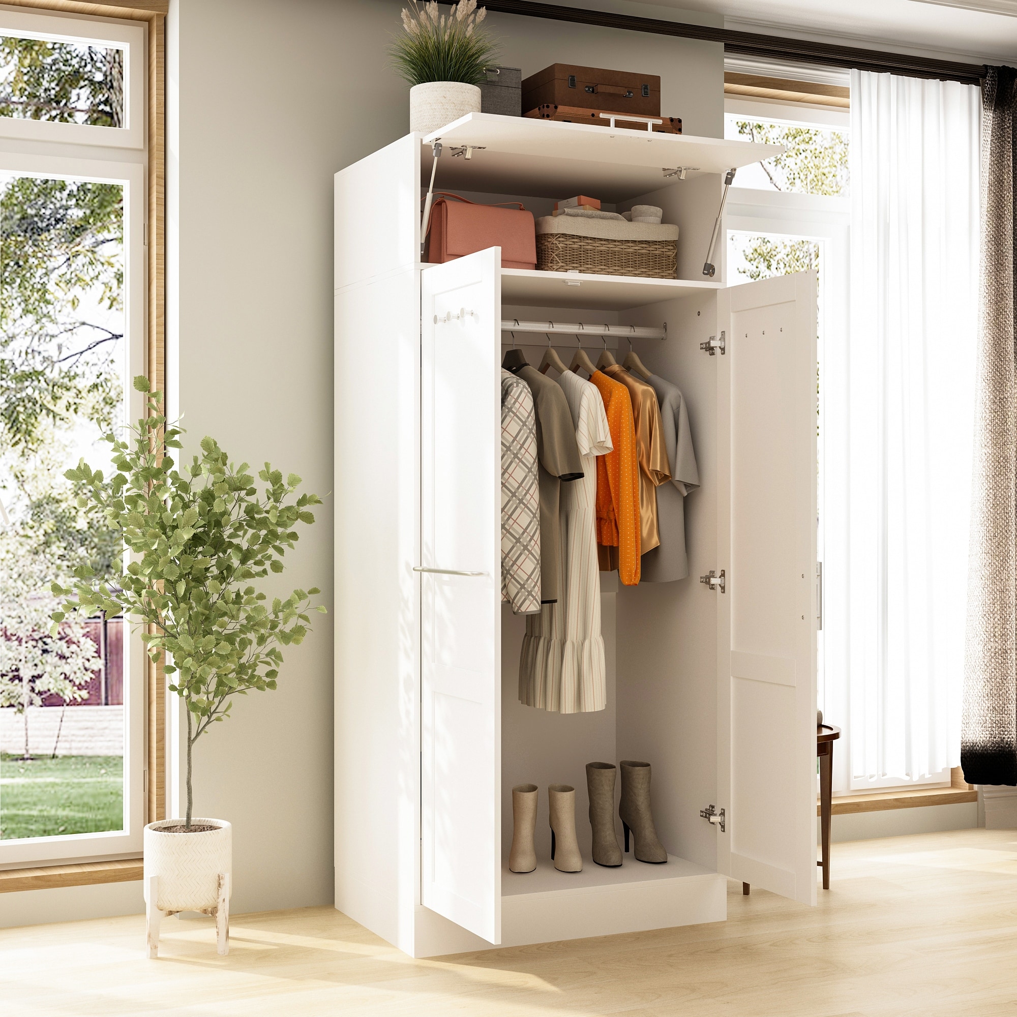 Modern entryway organizer top