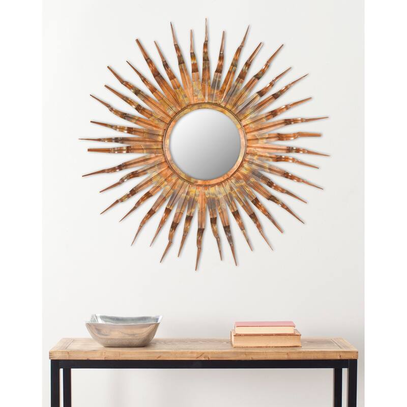 SAFAVIEH Handmade Magan Art Solar Sunburst 36-inch Decorative Mirror - 36" x 36" x 1.5" - 37Wx2Dx37H