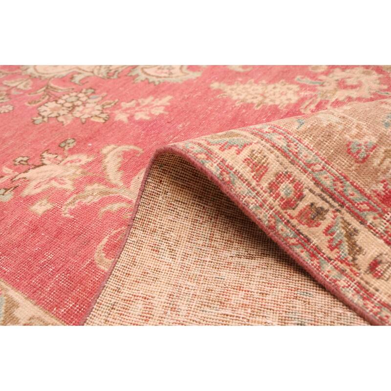 ECARPETGALLERY Hand-knotted Antalya Vintage Red Wool Rug - 9'6 x 12'9