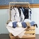 preview thumbnail 3 of 3, 38 Piece Boy Clothing Baby Shower Wardrobe Gift Crate