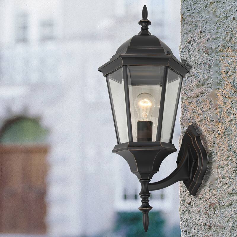 1 Light Outdoor Wall Lantern in Imperial Black