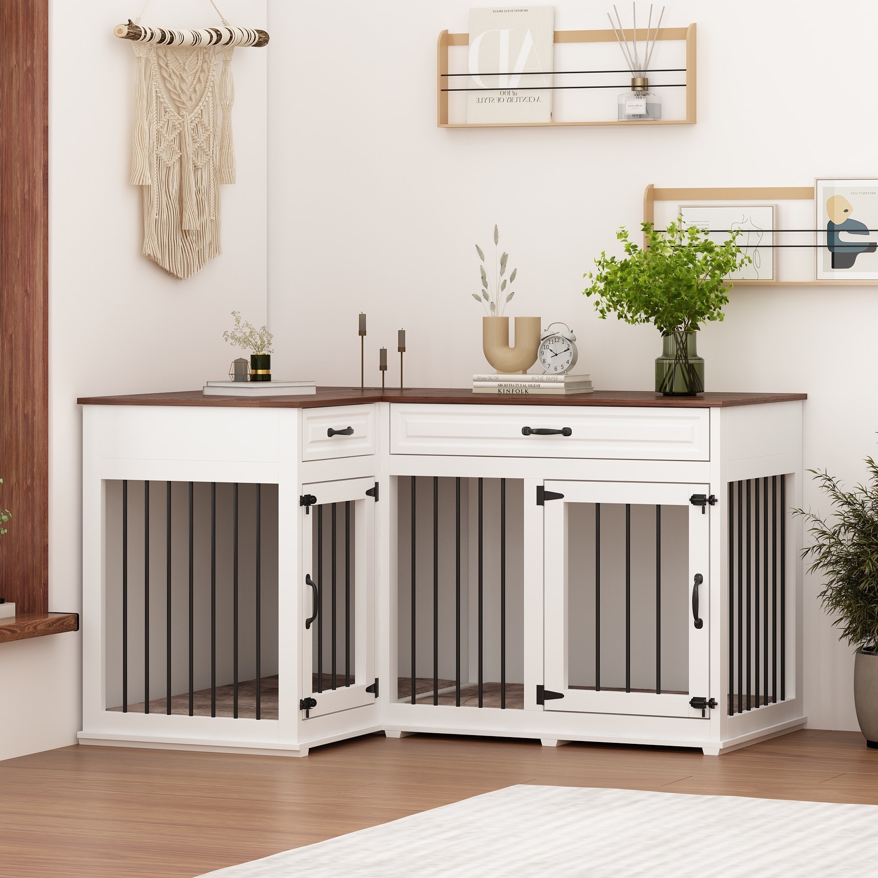 Dog crate room divider shop