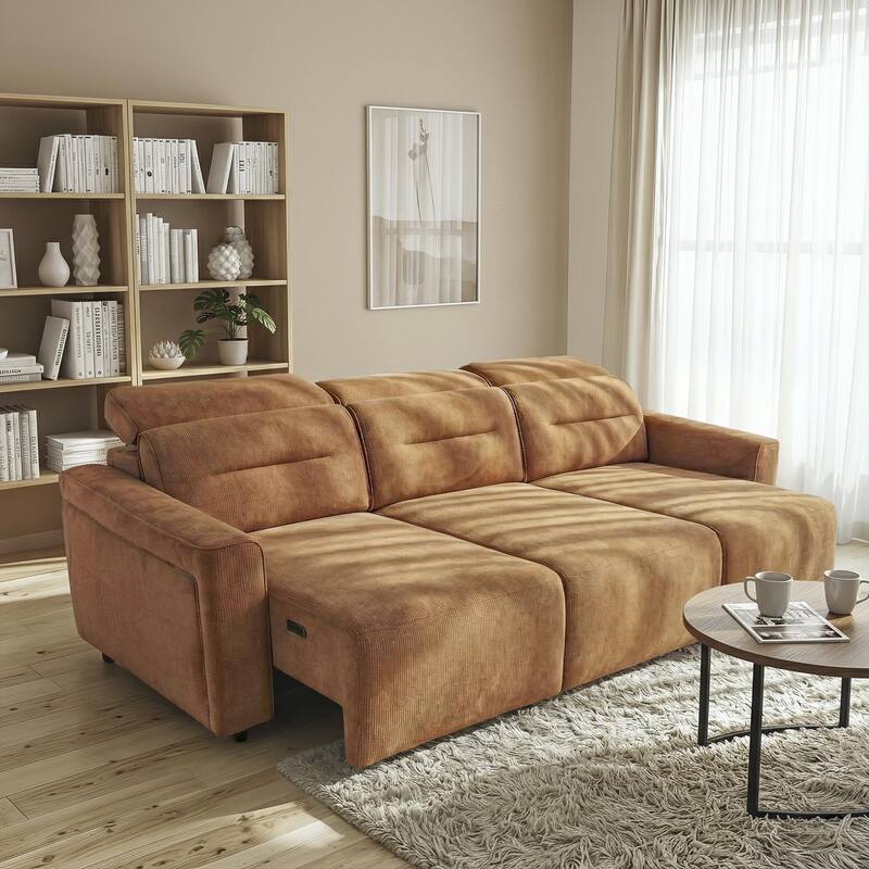 Douglas Power Slider Sofa with Adjustable Headrests and Built-In USB Charging Ports