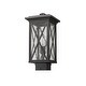 preview thumbnail 5 of 4, Brookside 1 Light Outdoor Post Mount Fixture - Black