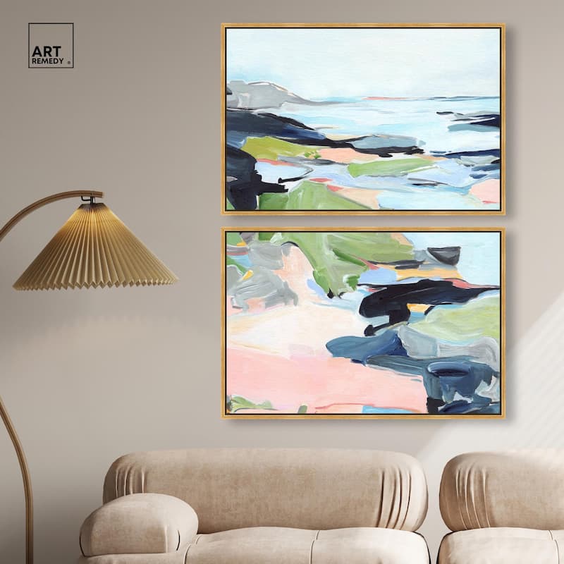 Between Seasons I Canvas Set of 2 by Art Remedy