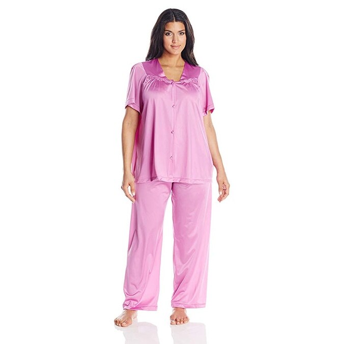Vanity Fair Women S Plus Size Coloratura Sleepwear Pajama Set 90807 Overstock 19813227 Find plus size pajamas in cute, comfortable, and lacy designs in our sleep and loungewear includes pajama tops and bottoms, nighties, robes, and—yes!—even a crazy comfortable onesie. vanity fair women s plus size coloratura sleepwear pajama set 90807