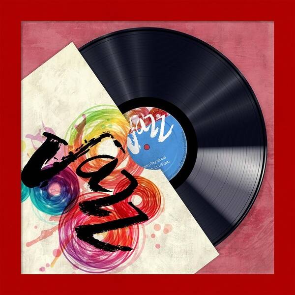 slide 1 of 3, Steven Hill 'Vinyl Club, Jazz' Framed Art