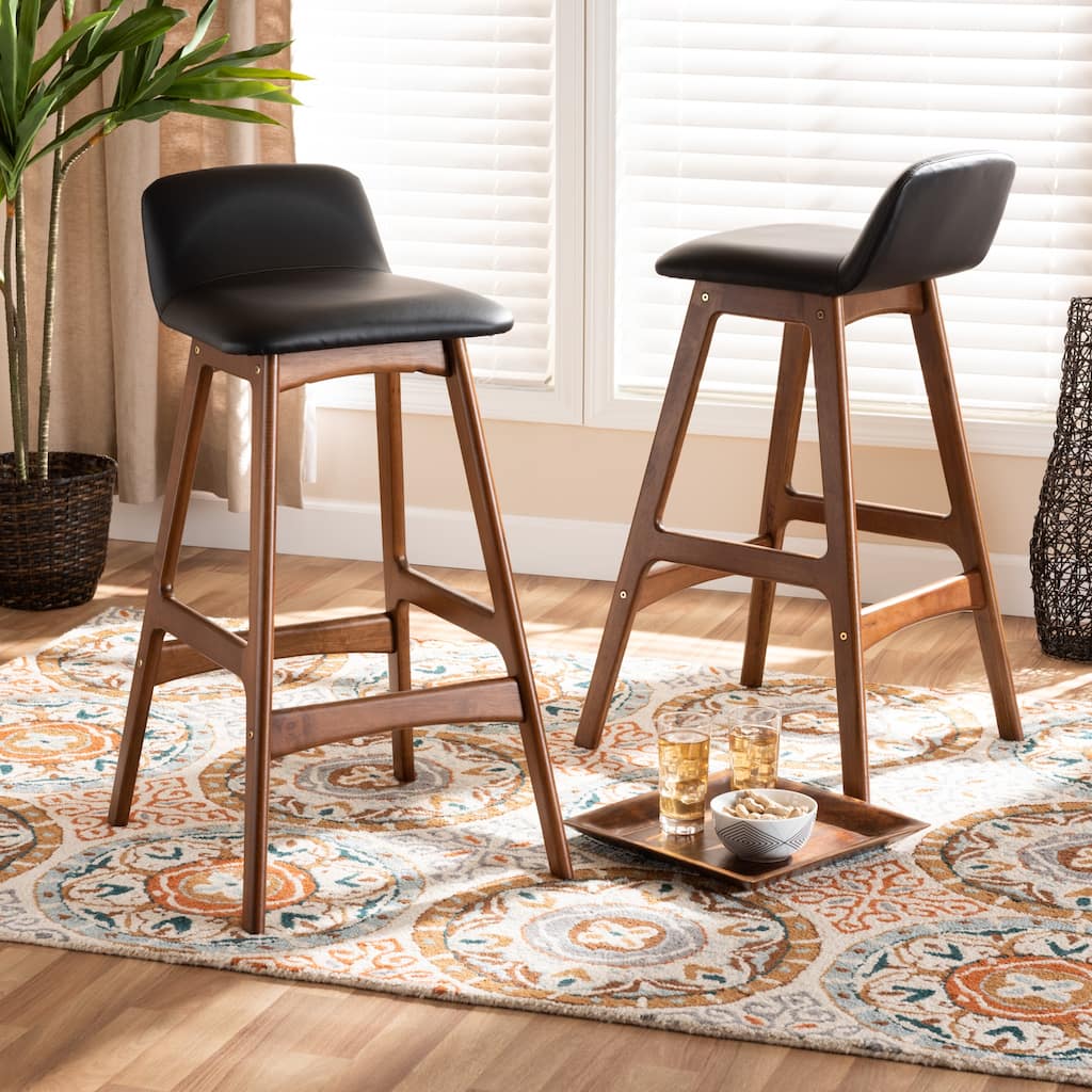 Darrin Mid-Century Modern 2-PC Bar Stool Set