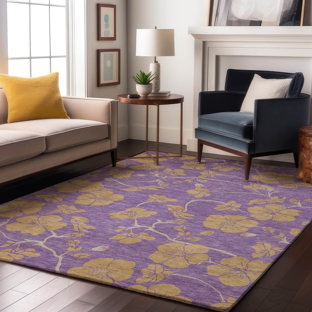 Premium Washable Super Soft Modern Floral Mayfield Rug