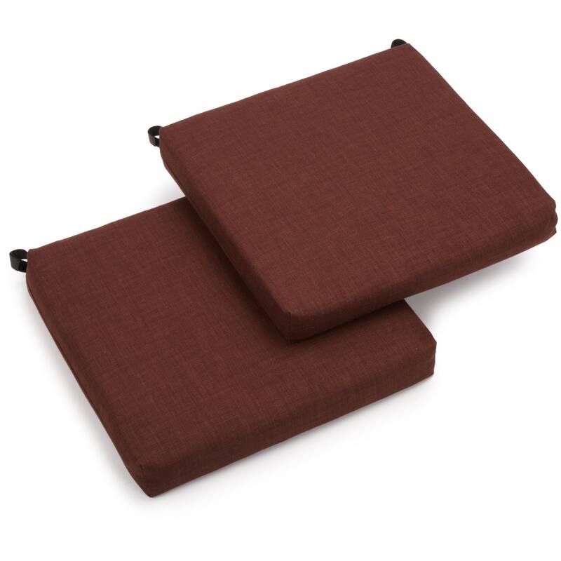 20-inch by 19-inch Outdoor Chair Cushions (Set of 2) - 20 x 19 - Cocoa