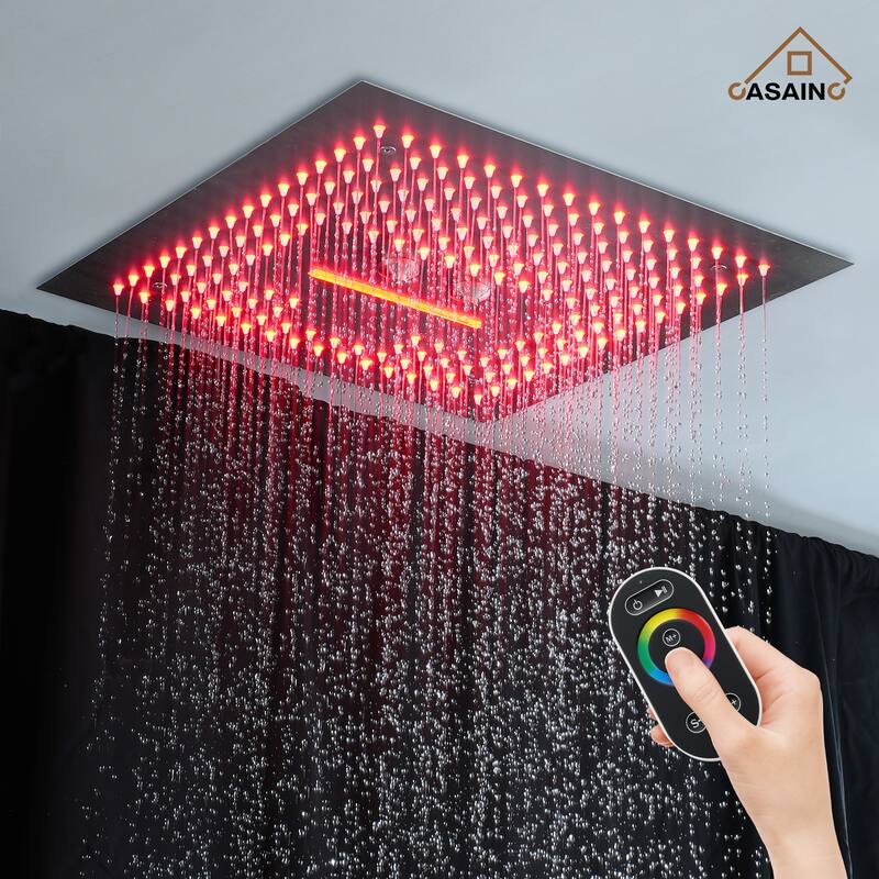 4 Functions Shower System with Multi-Function Remote Control 64 Color Lights