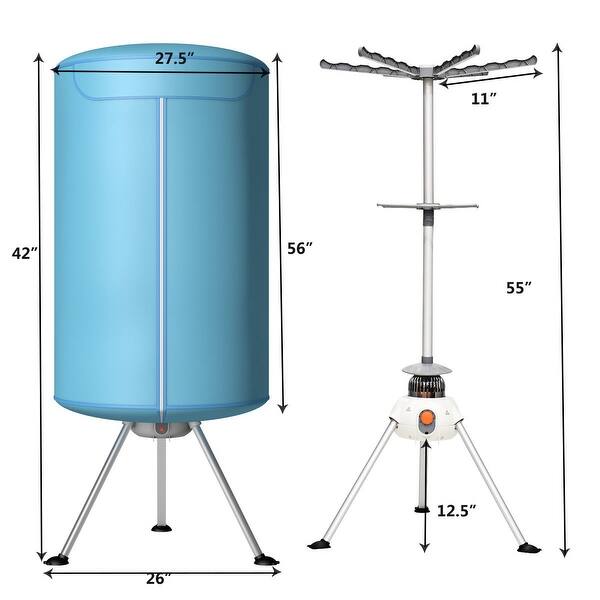 Shop Costway Portable Ventless Laundry Clothes Dryer Folding