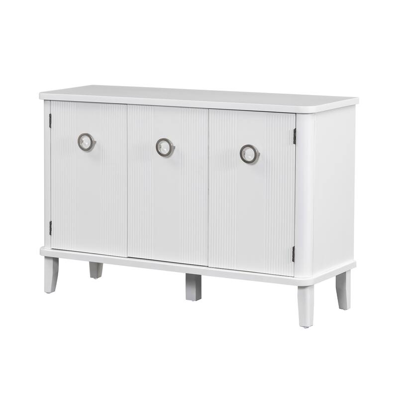 Sideboard Cabinet with Three Solid Wood Doors