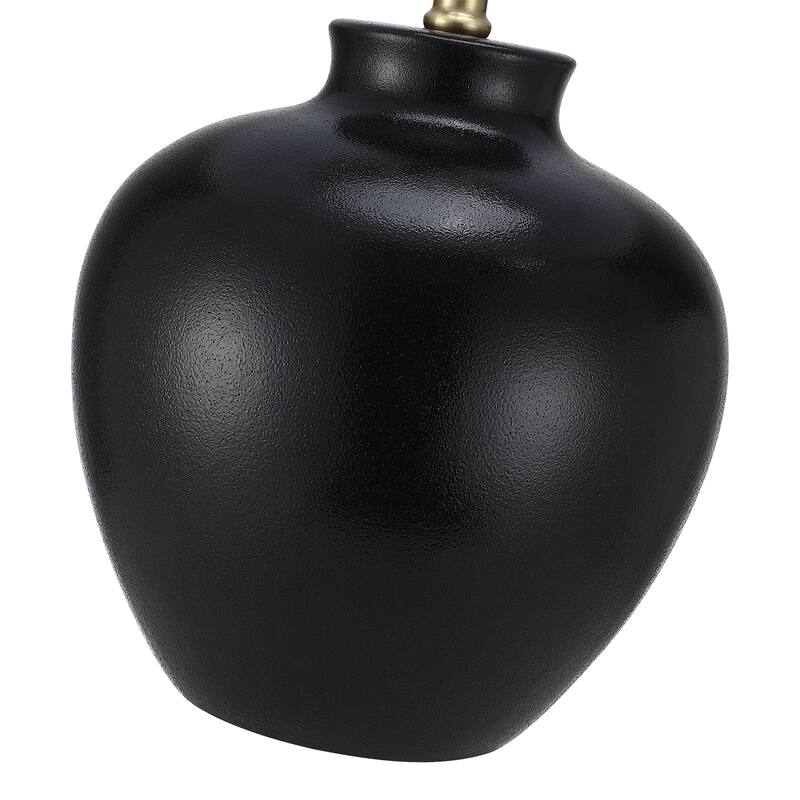 3-Way Ceramic Table Lamp with Drum Shade - 23 in. H