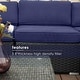 preview thumbnail 11 of 12, Outdoor Rattan Wicker 8-piece Patio Furniture Sectional Sofa Conversation Set - 8-Pieces Sets