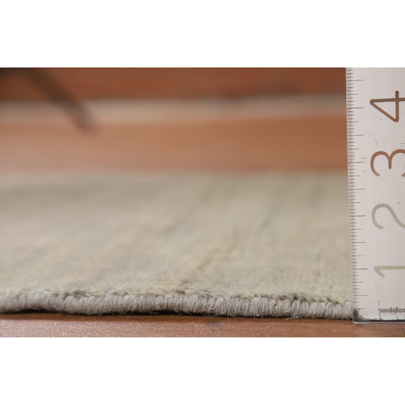 Hand Knotted Oriental 100% Wool Carpet Modern Modern Multi-Colored Gabbeh Area Rug - 3' 11'' X 2' 5''