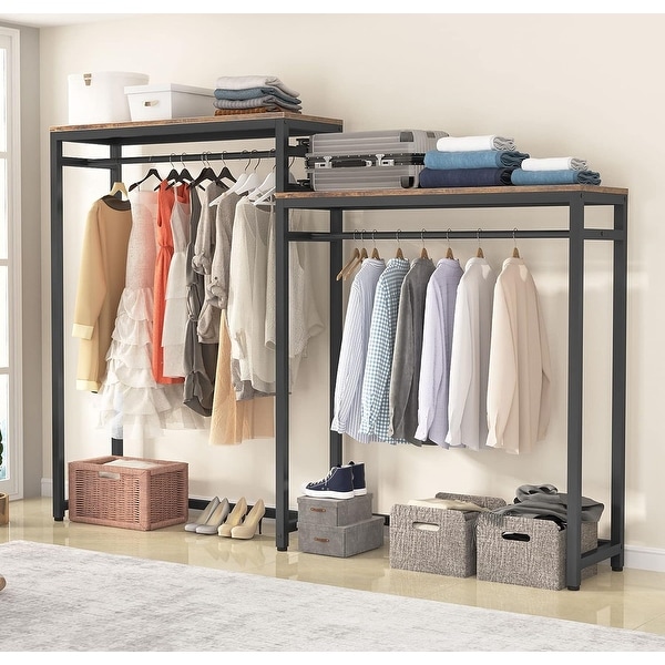 Free standing shop hanging rack