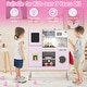 preview thumbnail 27 of 28, Gymax Kids Pretend Kitchen Play Set Toddler Toy Wooden Chef Height