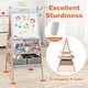 preview thumbnail 10 of 8, Costway 3-in-1 Art Easel for Kids with Magnetic Chalkboard & - See Details