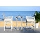 preview thumbnail 4 of 5, SAFAVIEH Outdoor Living Pate 3-piece Bar Bistro Set - 25"W x 26"D x 50"H