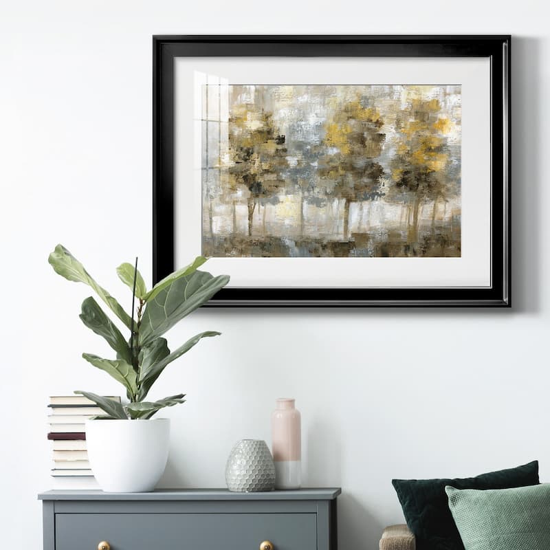 Linen Trees Premium Framed Print - Ready to Hang