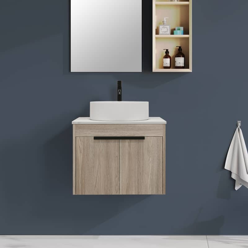 Topcraft Wall Mounted Bathroom Vanity with Sink