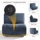 preview thumbnail 35 of 35, UIXE 33" Swivel Upholstered Aceent Chair Comfy Slipper Chair