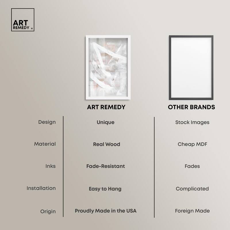 Thick White Texture I Shadowbox by Art Remedy