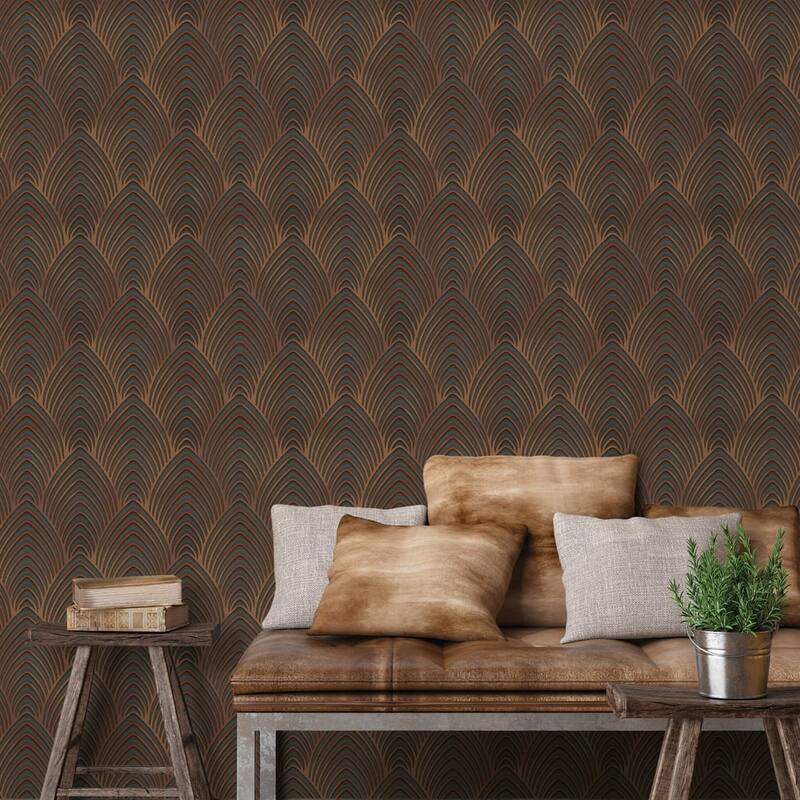 Galerie Wallcoverings Utopia Collection Arch Array Luster Finish Vinyl on Non-woven Wallpaper Roll