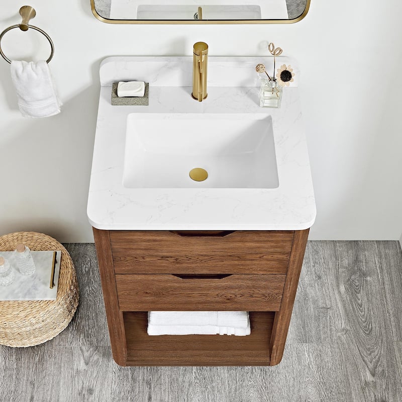 Miseno MV-HARB24-GW Harbin 24" Free Standing Single Basin Vanity Set
