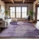 preview thumbnail 1 of 5, Premium Washable Super Soft Modern Geo Mayfield Rug Purple - 2'6" x 3'10"